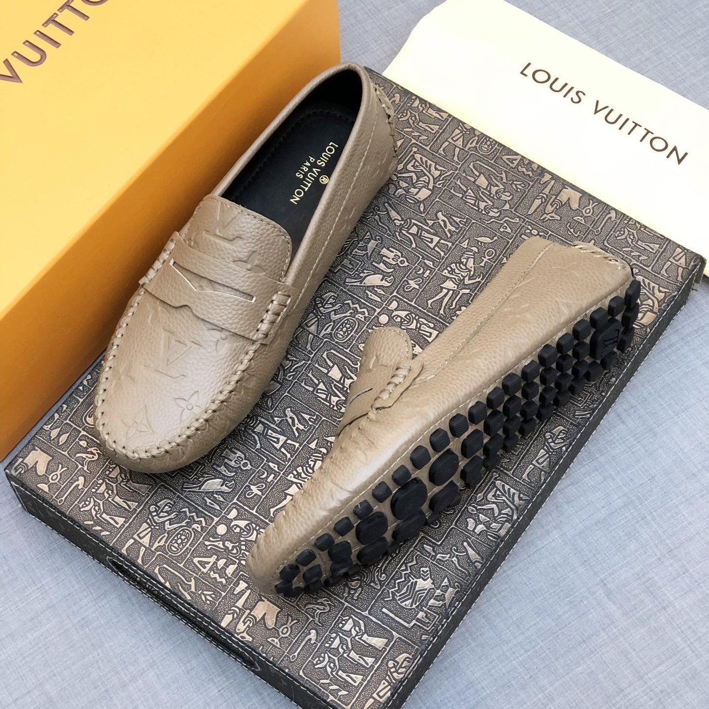 Embossed Loafers